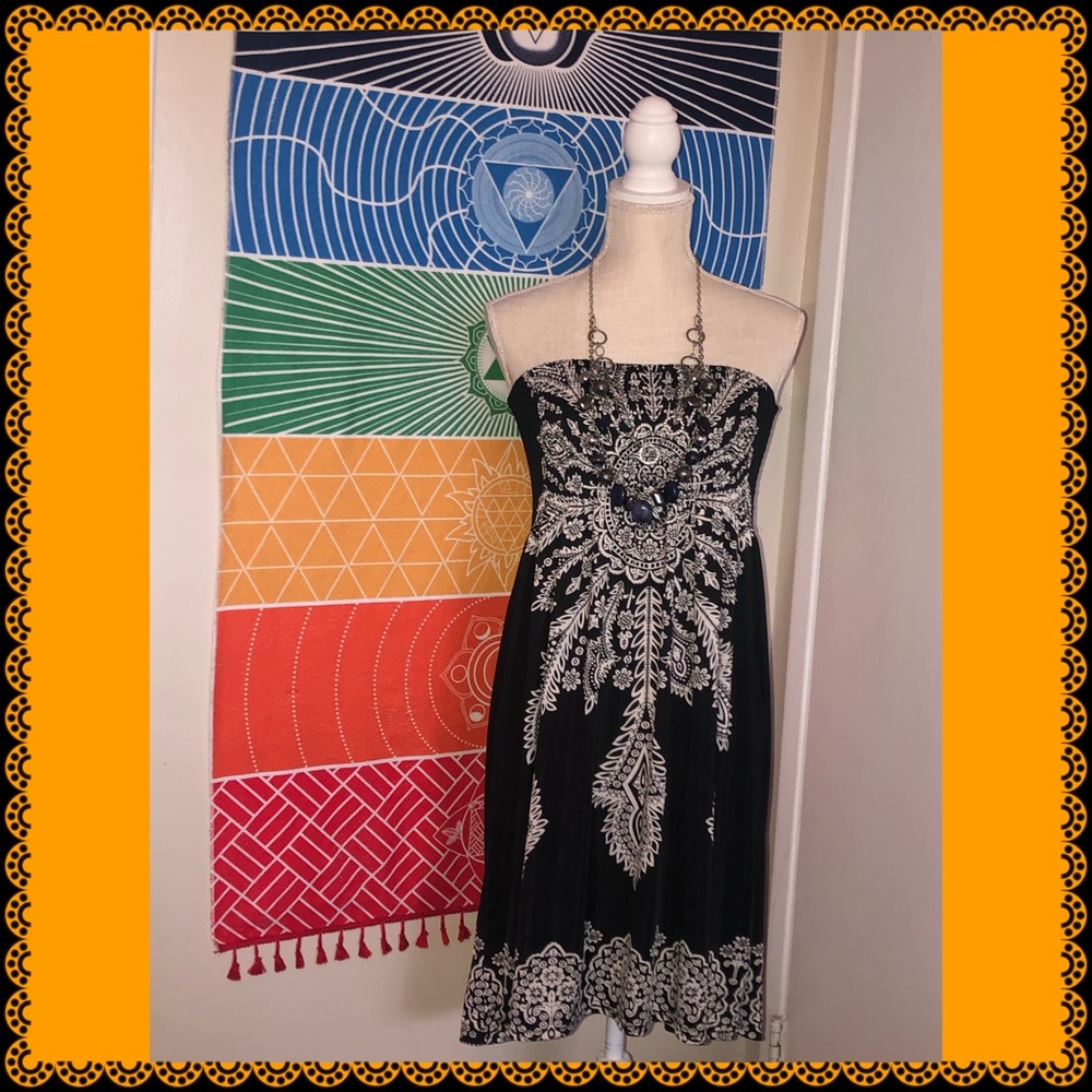 Strapless summer dress